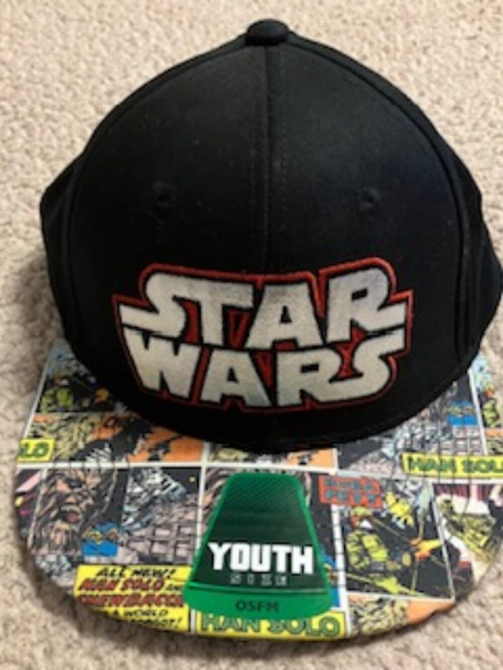 Boys Youth Star Wars Ball Cap NEW with Tag  One Size Adjustable